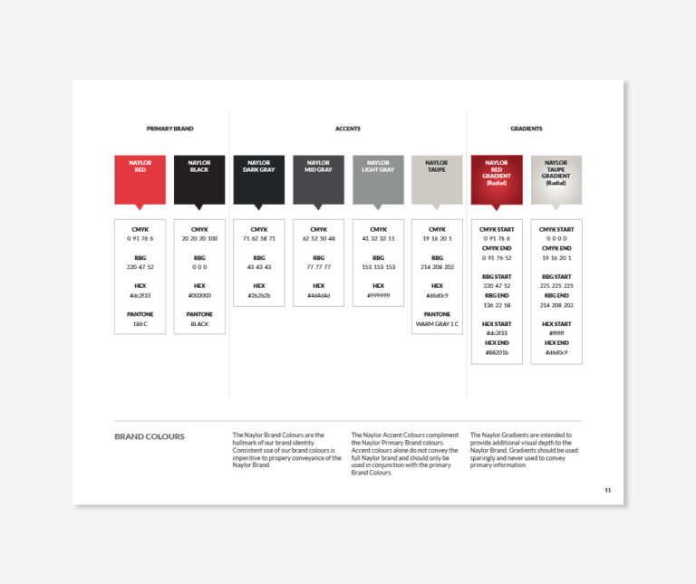 Naylor Brand Guidelines (Brand Colors)